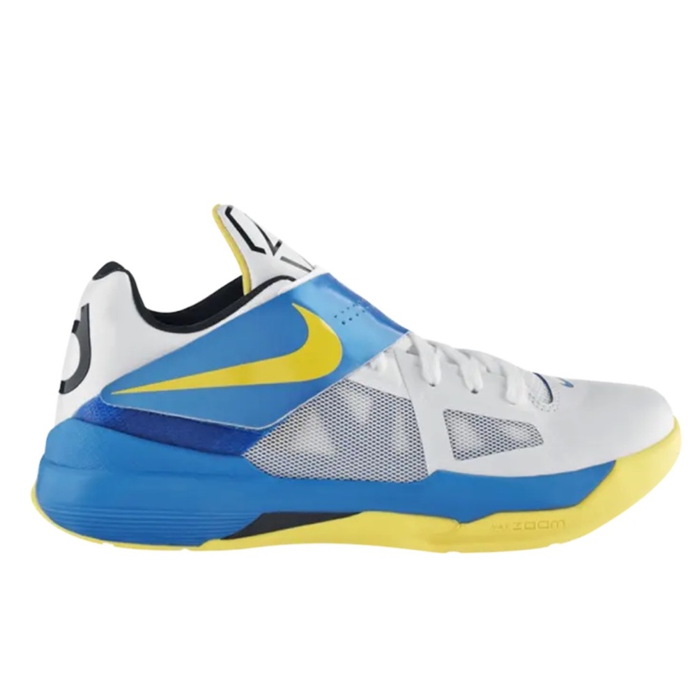 Nike Zoom KD 4 Tour Yellow Photo Blue Basketball Shoes